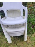 🩵🩵🩵  11   TUIN   STOELEN   VASTE   PRIJS, Tuin en Terras, Ophalen, Gebruikt, Plastic, Stapelbaar