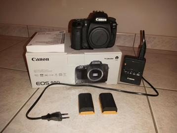 Canon 90D met 2 batterijen en oplader (Nieuwstaat!) beschikbaar voor biedingen