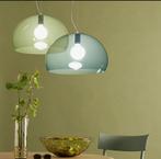 2 vintage Kartell FL/Y lampen blauw wn rood, Ophalen, Gebruikt, Kunststof, 50 tot 75 cm