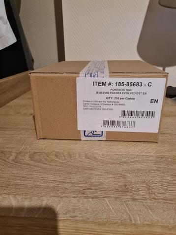 Paldea Evolved Boosterbox Case beschikbaar voor biedingen