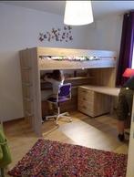 Hoogslaper + bureau, Ophalen, 100 cm, Hoogslaper, Eenpersoons