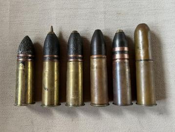 wo1 - Duitse & Franse 37mm patronen - LEEG beschikbaar voor biedingen