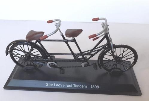 Miniature Bicyclette tandem de 1898, Hobby en Vrije tijd, Modelauto's | 1:43, Zo goed als nieuw, Overige typen, Overige merken
