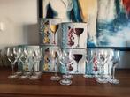 Set van 36 kristallen rode - witte wijnglazen en waterglazen, Antiek en Kunst, Antiek | Glaswerk en Kristal, Ophalen of Verzenden