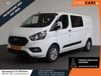 Ford Transit Custom 300 2.0 TDCI L2H1 Trend Dubbele Cabine A, Auto's, Stof, Euro 6, 4 cilinders, Wit