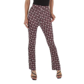 Bruine flair broek halve maantjes S/36 beschikbaar voor biedingen