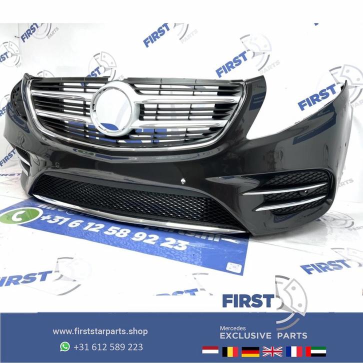 W447 VITO / V KLASSE COMPLETE AMG VOORBUMPER + GRIL BLAUW /, Auto-onderdelen, Carrosserie, Bumper, Mercedes-Benz, Voor, Gebruikt