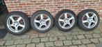 4 winterbanden banden aluminum velgen Michelin, Auto-onderdelen, Banden en Velgen, Ophalen, Gebruikt, 16 inch, Band(en)