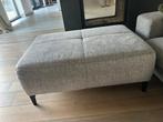 Voetenbank (poef) saulo  114x81cm stof flueel grijs, Ophalen, Zo goed als nieuw, Stof