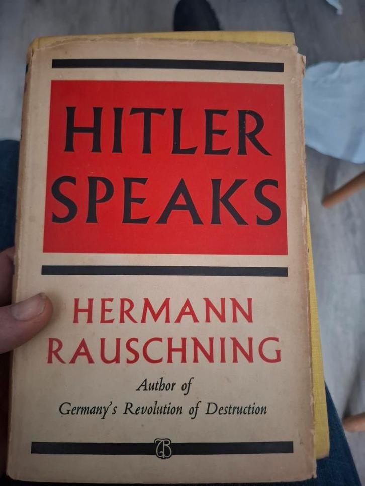 Hitler Speaks – Hermann Rauschning (1940), Verzamelen, Militaria | Tweede Wereldoorlog, Ophalen of Verzenden