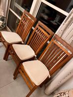 6 chaises en Teck, Huis en Inrichting, Stoelen, Ophalen, Zo goed als nieuw