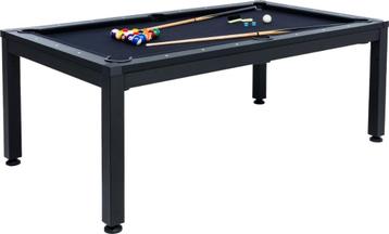7ft - 3in - Biljarttafel - Tafeltennis - eettafel - Zwart  beschikbaar voor biedingen