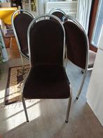 Vintage stoelen in crôme 4 stuks, Ophalen, Zo goed als nieuw