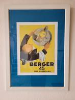 Ingelijste vintage metalen poster, Antiek en Kunst, Ophalen