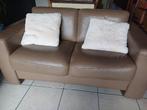 Lederen salon, Huis en Inrichting, Zetels | Complete zithoeken, Ophalen, Gebruikt, Leer, Modern