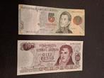 5 Pesos/10 Pesos Argentinië, Postzegels en Munten, Bankbiljetten | Amerika, Ophalen of Verzenden