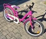 Scool Kinderfiets 16 inch Roze/Wit, Ophalen, Gebruikt, 16 inch, Handrem