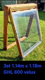 Velux 600 - 3 stuks 1.14m x 1.18 m, Doe-het-zelf en Bouw, Glas en Ramen, Ophalen of Verzenden, Gebruikt