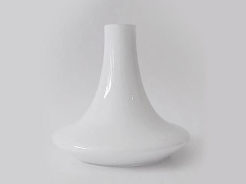vaas opaline glas wit, Huis en Inrichting, Woonaccessoires | Vazen, Gebruikt, Wit, Minder dan 50 cm, Glas, Ophalen of Verzenden