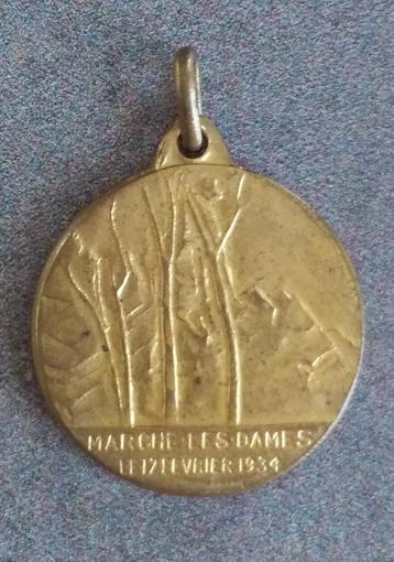 Medaille / penning Albert 1 Marche-les-dames 1934 beschikbaar voor biedingen