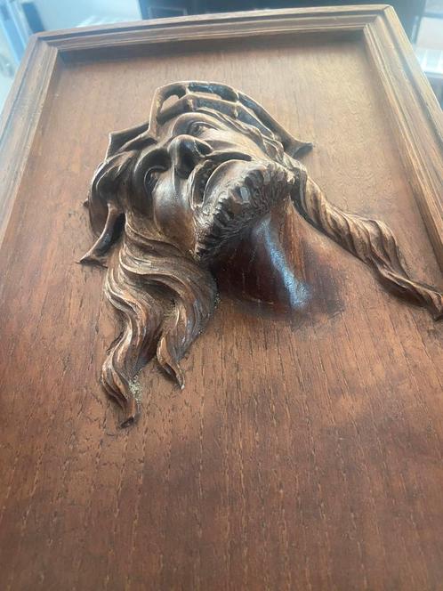 Antieke gesneden paneel — Félix Le Peutrec, Antiek en Kunst, Kunst | Beelden en Houtsnijwerken, Ophalen of Verzenden
