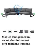 Modica lounge zwart aluminium met kussens (nieuw in doos), Ophalen, Nieuw, Aluminium