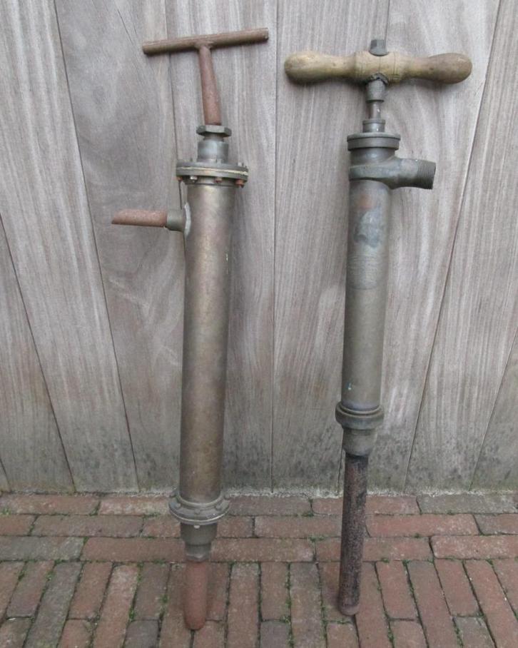2 oude gas pompen, Antiek en Kunst, Antiek | Gereedschap en Instrumenten, Ophalen of Verzenden