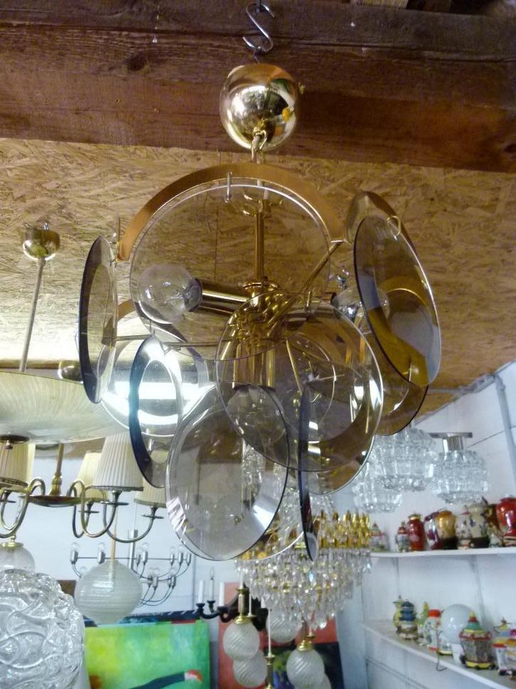 vintage Vistosi space age hanglamp 70er small, Verzamelen, Retro, Huis en Inrichting, Ophalen