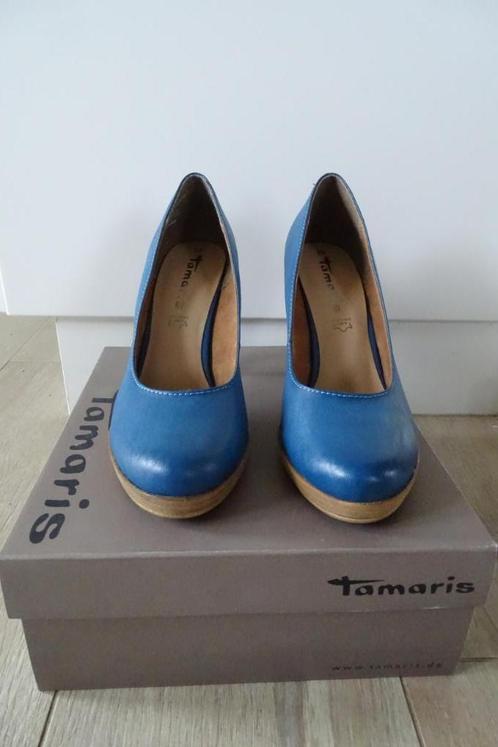 Blauwe pumps retro Tamaris maat 39 als nieuw, Vêtements | Femmes, Chaussures, Comme neuf, Escarpins, Bleu, Enlèvement ou Envoi