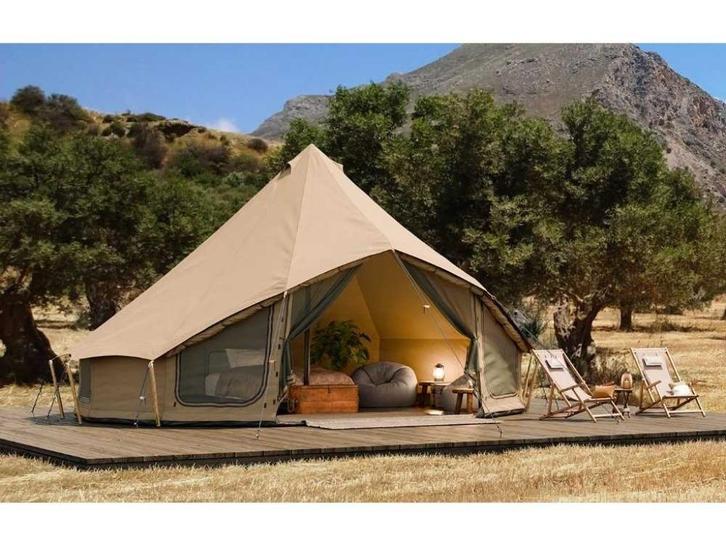 AUTENTIC BELL tent - JACK 5.2 - NIEUW - WOTTEX FR - DESERT, Caravans en Kamperen, Tenten, meer dan 6, Nieuw, Ophalen