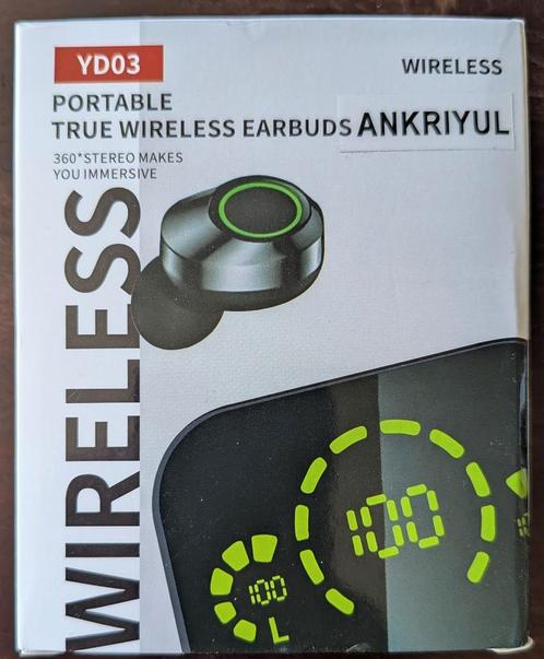 Écouteurs sans fil bluetooth YD03, Audio, Tv en Foto, Hoofdtelefoons, Zo goed als nieuw, Draadloos, Bluetooth, Ophalen