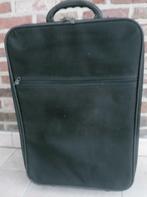 Zwarte trolley 58 x 37 x 18 cm., Ophalen, Uitschuifbare handgreep, 50 tot 60 cm, Zo goed als nieuw