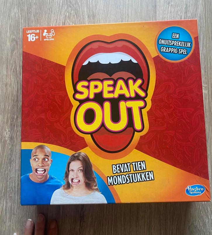 Gezelschapsspel: Speak Out., Hobby en Vrije tijd, Gezelschapsspellen | Bordspellen, Zo goed als nieuw, Ophalen of Verzenden