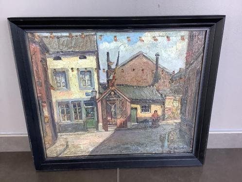 Peinture ecole Liegoises Burnet Joseph Simon  1884/1945, Antiek en Kunst, Kunst | Schilderijen | Klassiek, Ophalen