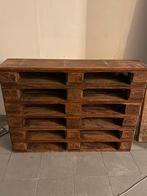 Meubel gemaakt van paletten.   120 op 88cm.  27cm diep, Ophalen, Gebruikt