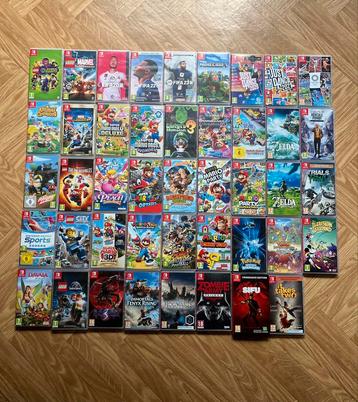 45 jeux Nintendo Switch, Online, Aventure et Action, Comme neuf, Enlèvement