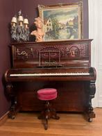 Antieke piano John Brinsmead., Muziek en Instrumenten, Piano's, Ophalen, Gebruikt, Bruin, Piano