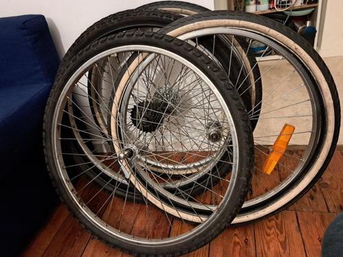 4 roues VTT 26’’, Fietsen en Brommers, Fietsonderdelen, Gebruikt, Mountainbike, Wiel, Ophalen