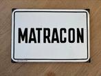 MATRACON oud emaile bordje, Antiek en Kunst, Antiek | Email, Ophalen of Verzenden