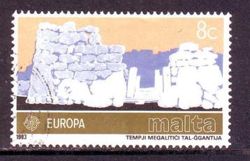 Postzegels UK : Malta (4) tussen nr. 668 en nr. 893, Enlèvement ou Envoi, Affranchi