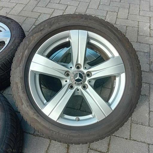 Winterbanden velgen alu Mercedes C W206 17inch TPMS 5mm ❄️, Auto-onderdelen, Besturing, Mercedes-Benz, Gebruikt, Ophalen