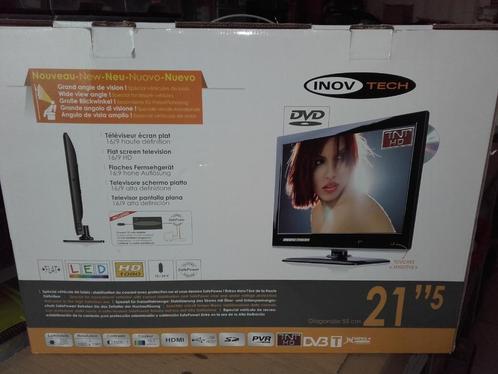 TV Inovtech 21"5 DVD TNT HD, Caravans en Kamperen, Mobilhome-accessoires, Nieuw, Ophalen