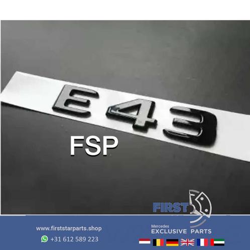 W213 E43 LOGO EMBLEEM Mercedes E Klasse 2016-2022 43 AMG BAD, Auto-onderdelen, Carrosserie, Mercedes-Benz, Achter, Gebruikt, Ophalen of Verzenden