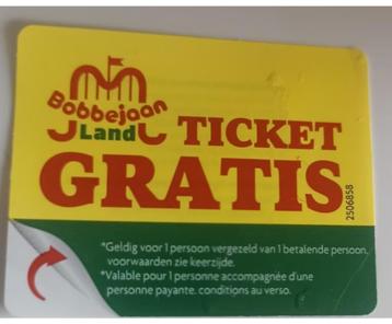 5x Bobbejaanland 1+1, Tickets en Kaartjes