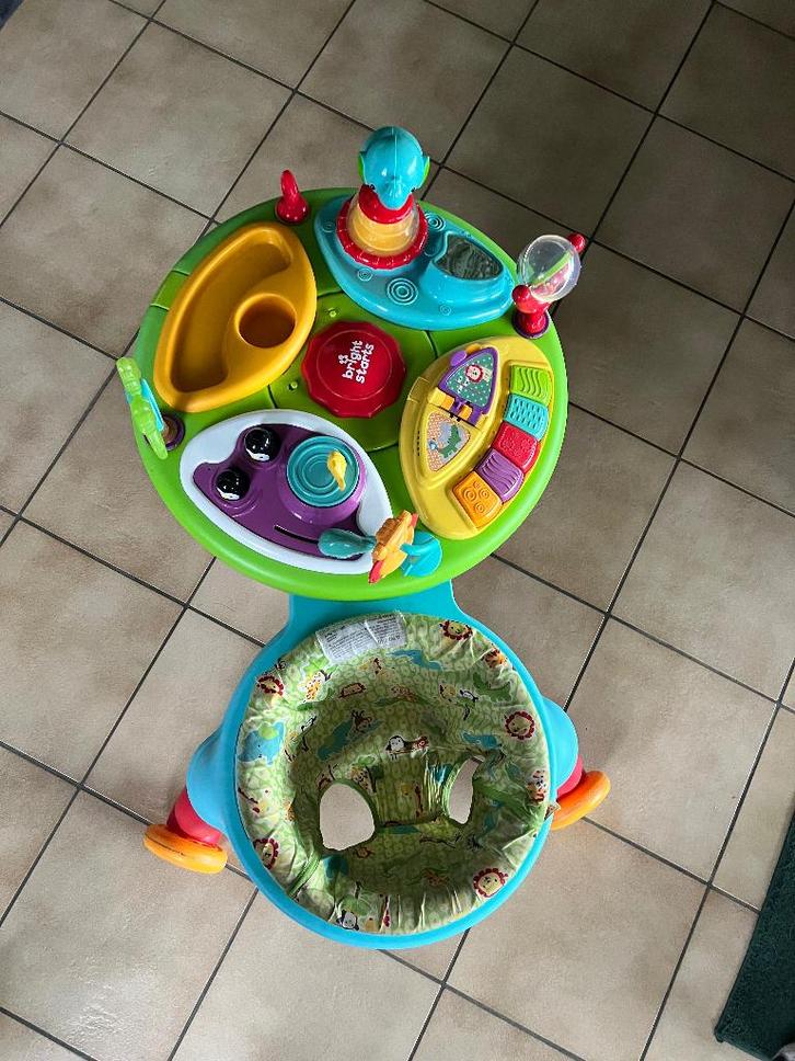 Activiteitentafel bright starts, Kinderen en Baby's, Speelgoed | Babyspeelgoed, Gebruikt, Babygym, Met geluid, Met wieltjes, Ophalen