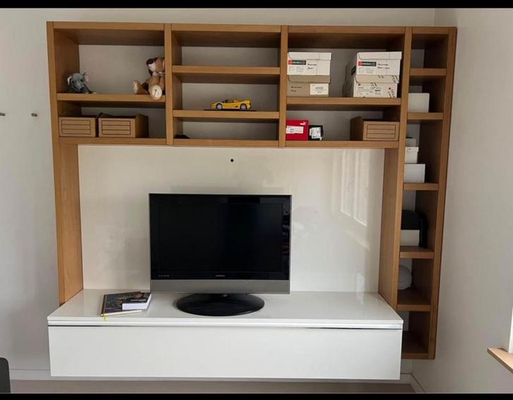 Tv-kast wandmeubel, Huis en Inrichting, Kasten |Televisiemeubels, Zo goed als nieuw, 200 cm of meer, 200 cm of meer, 50 tot 75 cm