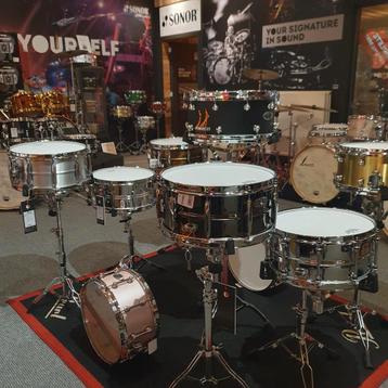 Grote keuze in snaredrums! Alle topmerken aanwezig! beschikbaar voor biedingen
