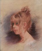 Portret van een jong meisje – Simon Piette (XIXᵉ eeuw), Enlèvement ou Envoi