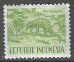 Indonesie 1956/1958 - Yvert 123A - Indisch schubdier (PF), Verzenden, Postfris