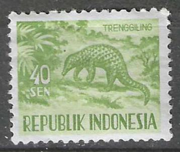 Indonesie 1956/1958 - Yvert 123A - Indisch schubdier (PF) beschikbaar voor biedingen